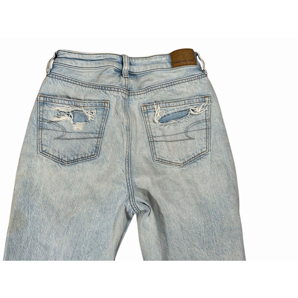 American Eagle Women’s Jeans, Distressed, Light Wash, Comfort Stretch, Size 00 - Picture 10 of 11